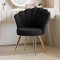 Luxe Velvet Accent Chair - Emerald Green & Gold