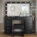 Grand 9-Drawer Dressing Table with Mirror