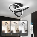 Modern Dimmable LED Ceiling Light - Black