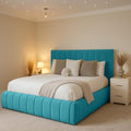 Premium Velvet Ottoman Storage Bed Frame