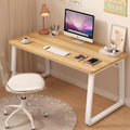 Modern Wooden Writing Desk - Scandi White