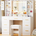 Minimalist 7-Drawer Vanity Desk