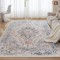 Modern Abstract Washable Area Rug - Grey & Gold
