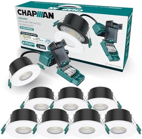 Lumineux Fire Rated LED Downlights (8 Pack)