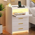Smart Nightstand with Charging Station & USB